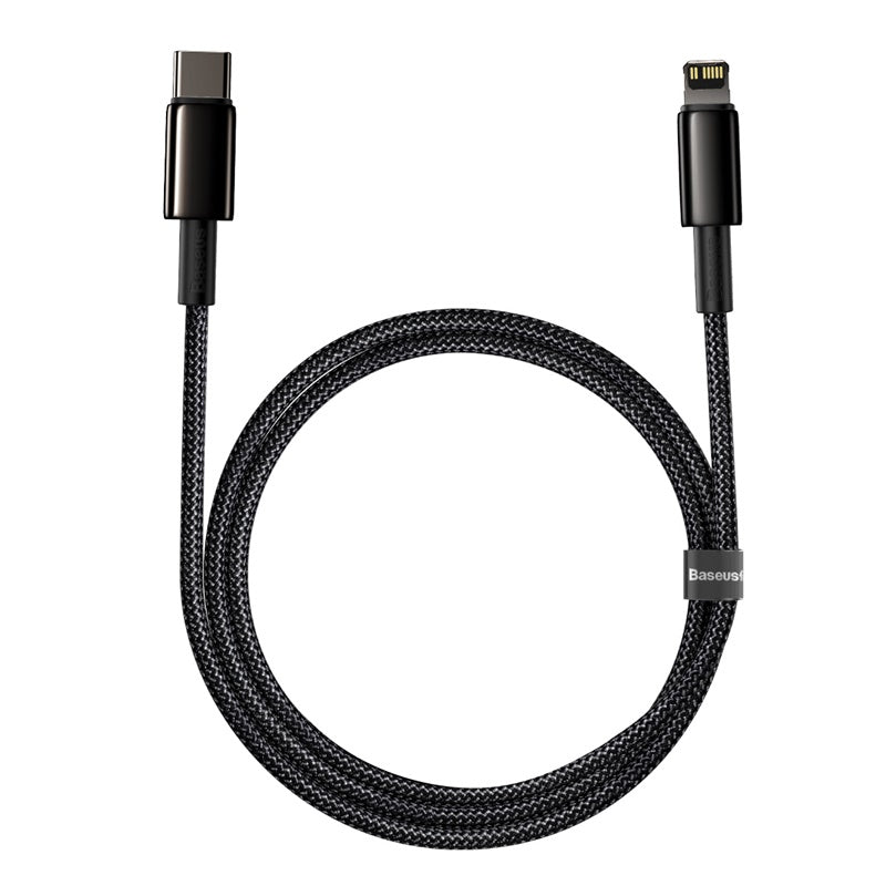 Baseus Fast Charging Data Cable Type-C to Ip PD, 20Watts, 1Mm, Black