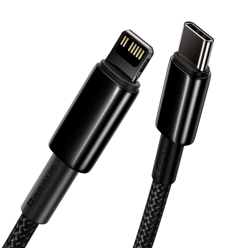 Baseus Fast Charging Data Cable Type-C to Ip PD, 20Watts, 1Mm, Black