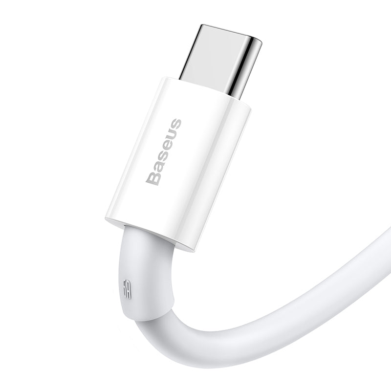 Baseus Fast Charging Data Cable USB to Type-C, 66Watts, 1Mm, White