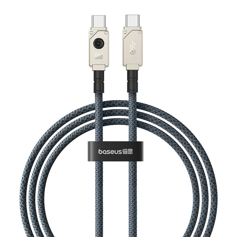 Baseus Fast Charging Data Cable Type-C to Type-C, 100Watts, 1Mm, Stellar White Baseus Fast Charging Data Cable Type-C to Type-C, 100Watts, 1Mm, Stellar White