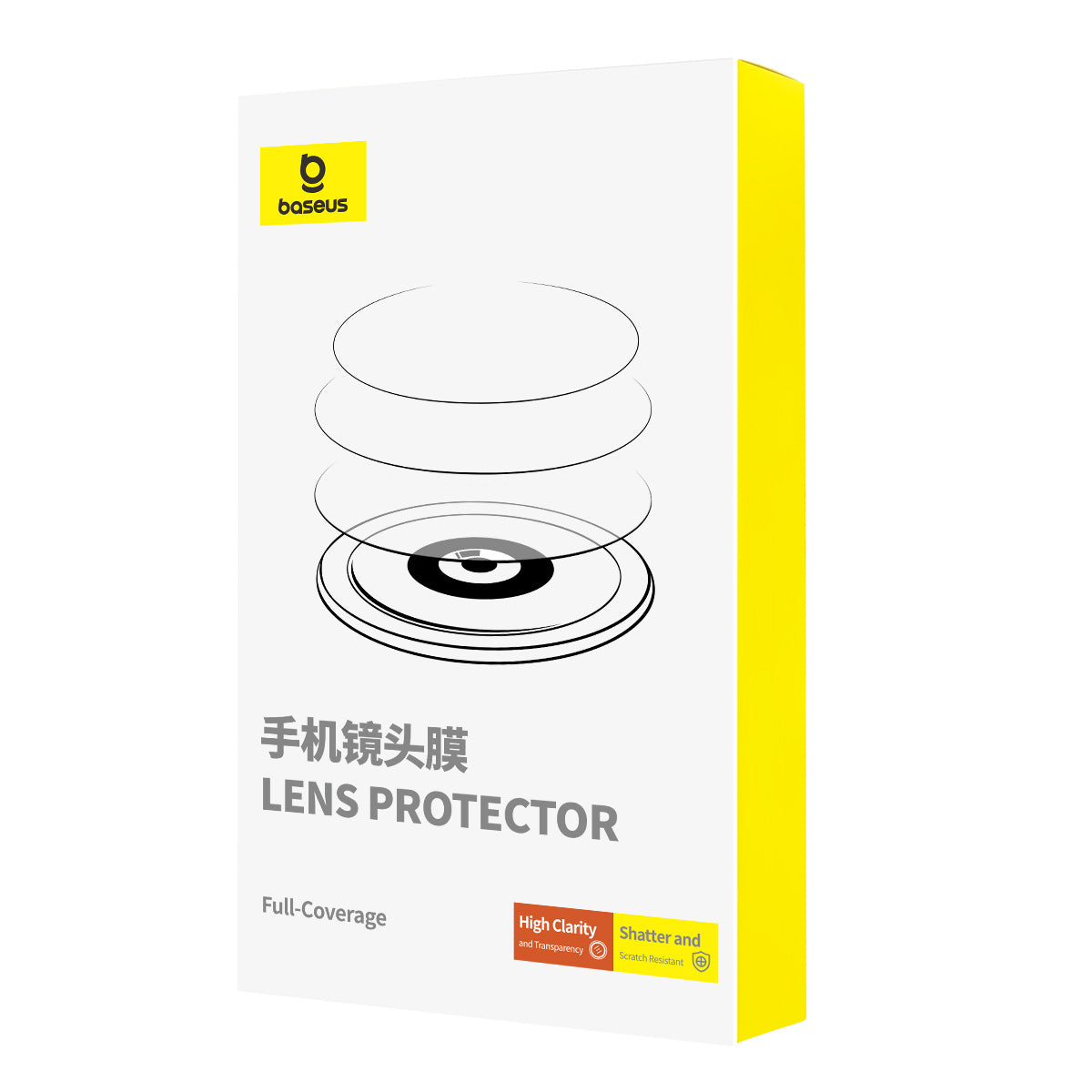 Baseus Crystal Series Lens Protector, Ip 16 & 16 Plus, Transparent