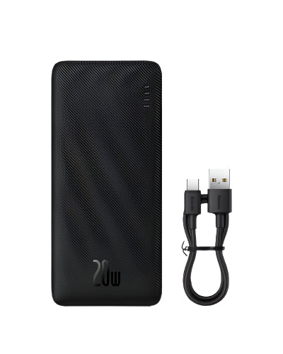 Baseus Air pow Fast Charge Power Bank, 20000Mah, 20Watts, Cluster Black