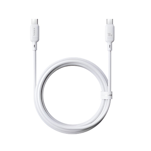 Baseus Silky Series Fast Charging Cable, Type-C to Type-C, 2Mm, 100Watts, Moon White
