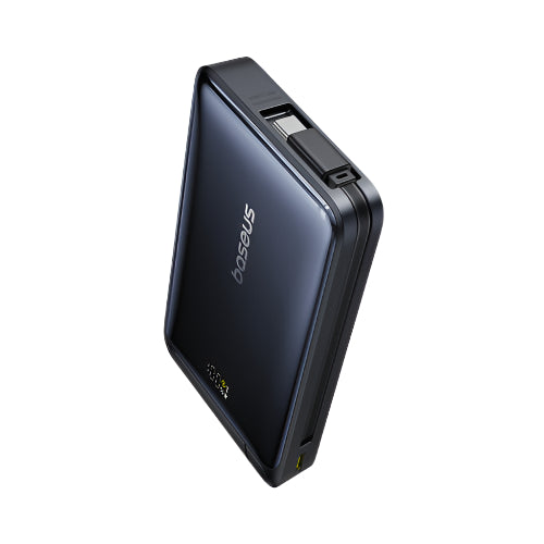 Baseus Nomos 3 in 1 Qi2 Magnetic Power Bank, 45Watts, 10000Mah, Cosmic Black