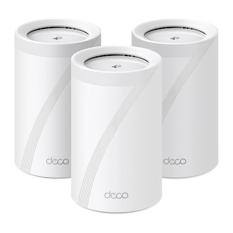 Deco Be65(3-Pack) / Tp-Link Be9300 Whole Home Mesh Wi-Fi 7 System(Tri-Band) White