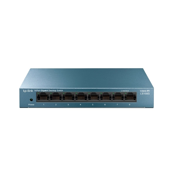 LS108G/TP-Link 8-Port Gigabit Desktop Switch-Grey 8 / 10/100/1000