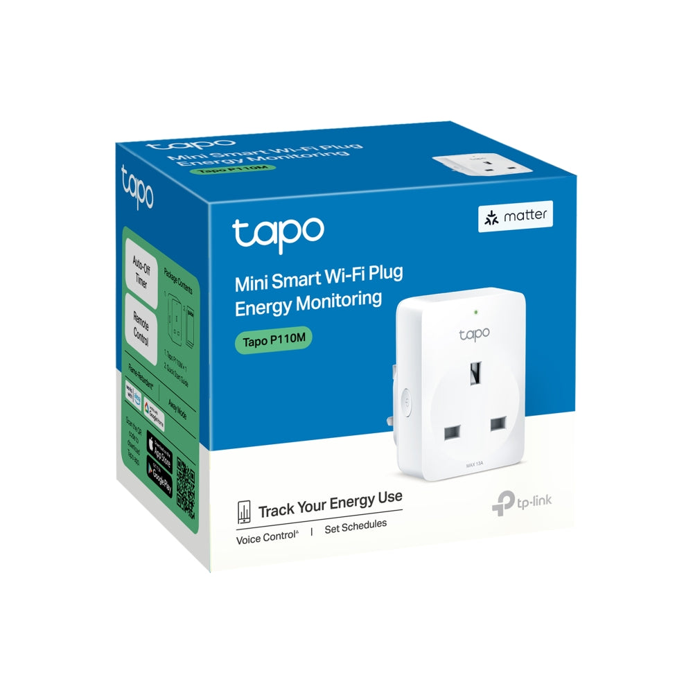 Tp-Link-Mini Smart Wi-Fi Plug, Energy Monitoring, White