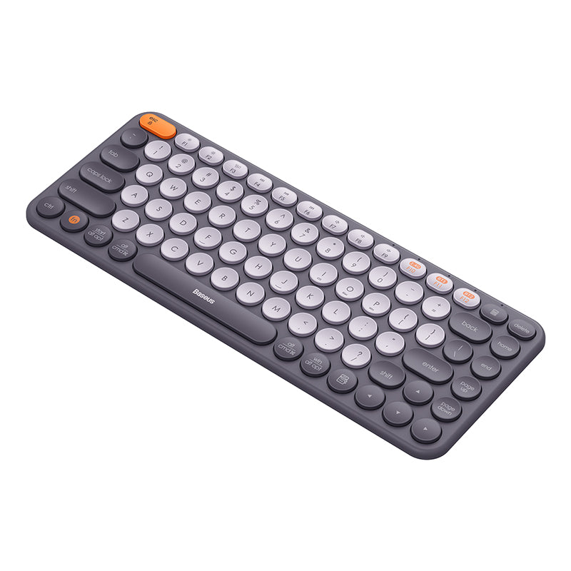 Baseus K01A Wireless Tri-Mode Keyboard Frosted Gray, Connecting with 3 Devices