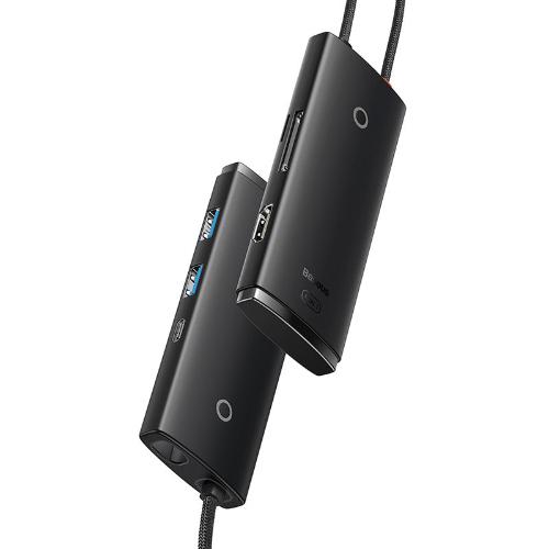 Baseus Lite Series 6-Port Type-C HUB Docking Station Type-C, Black Baseus Lite Series 6-Port Type-C HUB Docking Station Type-C, Black