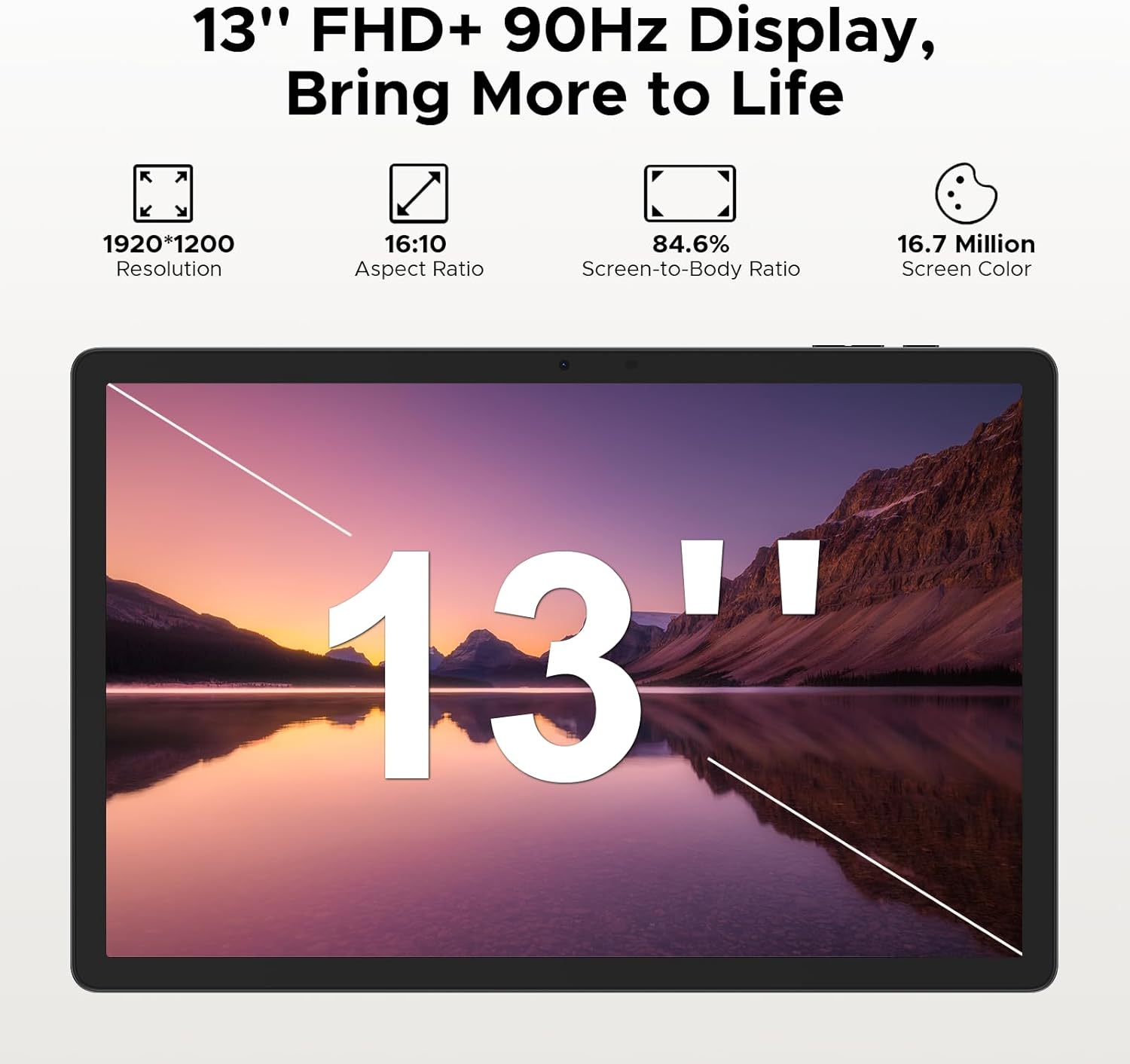 Doogee Tablet E3 Pro VIP Edition, 8GB & 256GB, 13Inch, Cloud