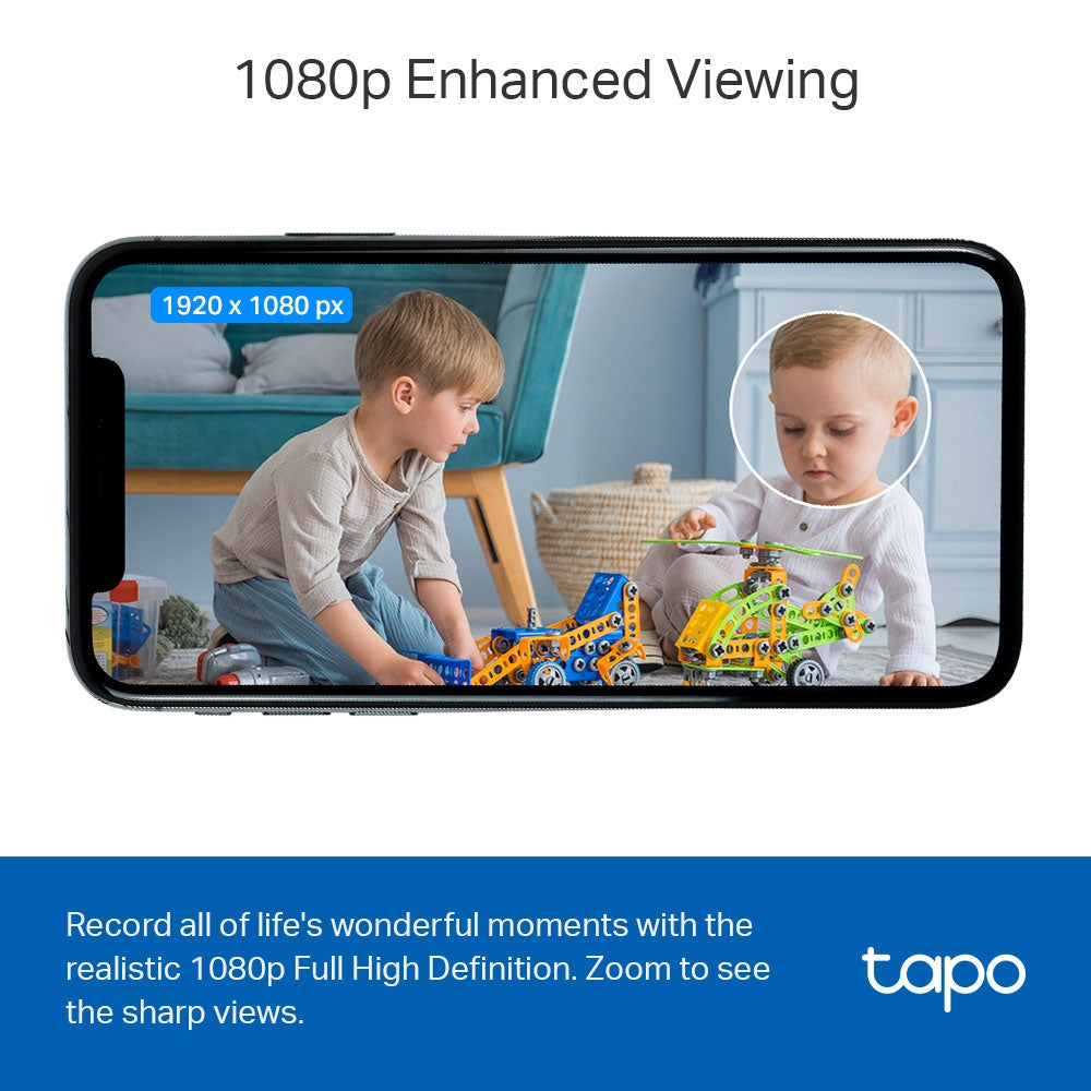 Tp-link-Home Security Wi-Fi Camera, 1080P, White Tp-link-Home Security Wi-Fi Camera, 1080P, White
