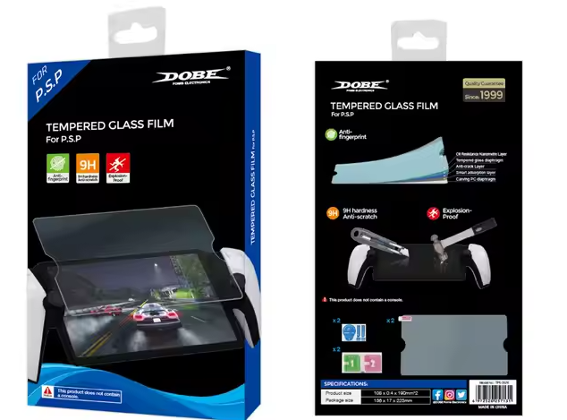 Dobe Tempered Glass Film For PS Portal, Black