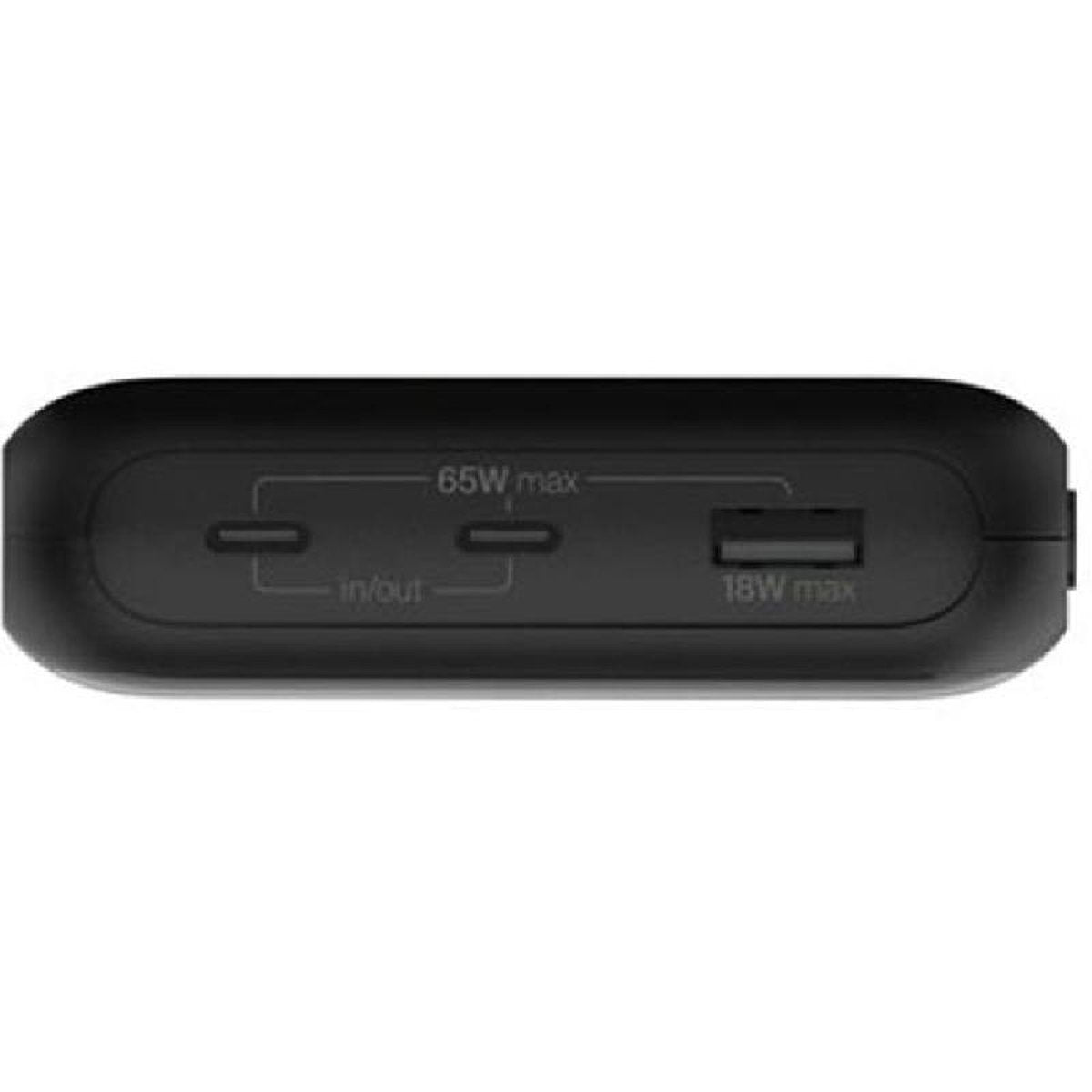 Belkin Boost Charge Power Bank 20000MAh, 65Watts, 3 Port, Black