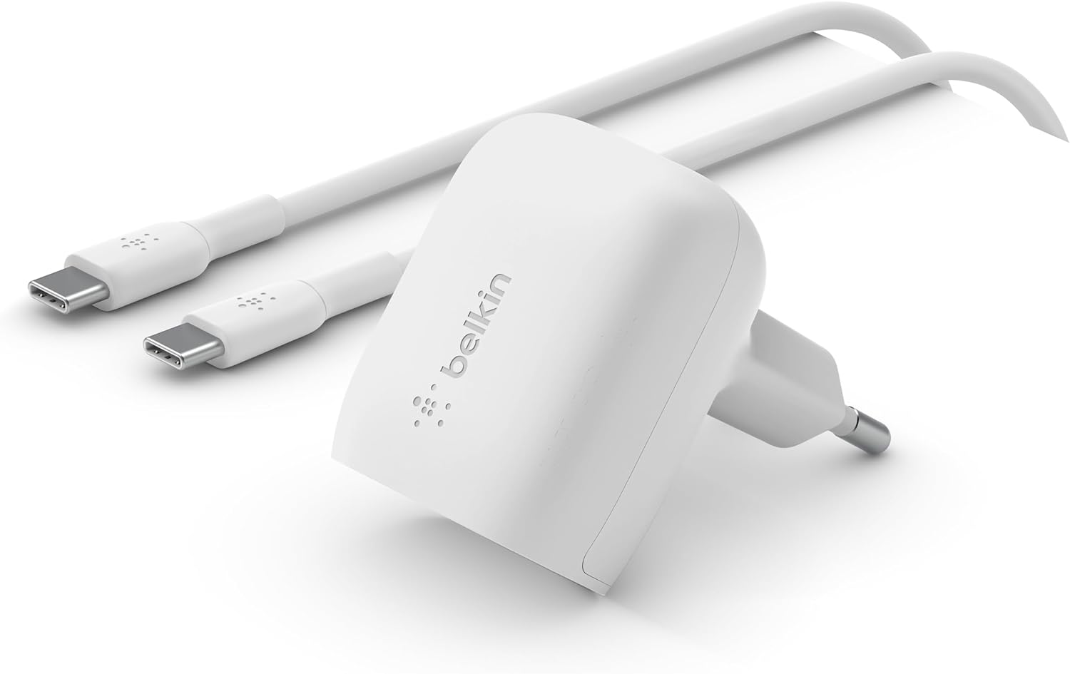 Belkin Boost Charge USB-C Wall Charger, 20Watts, Cable 1M, White