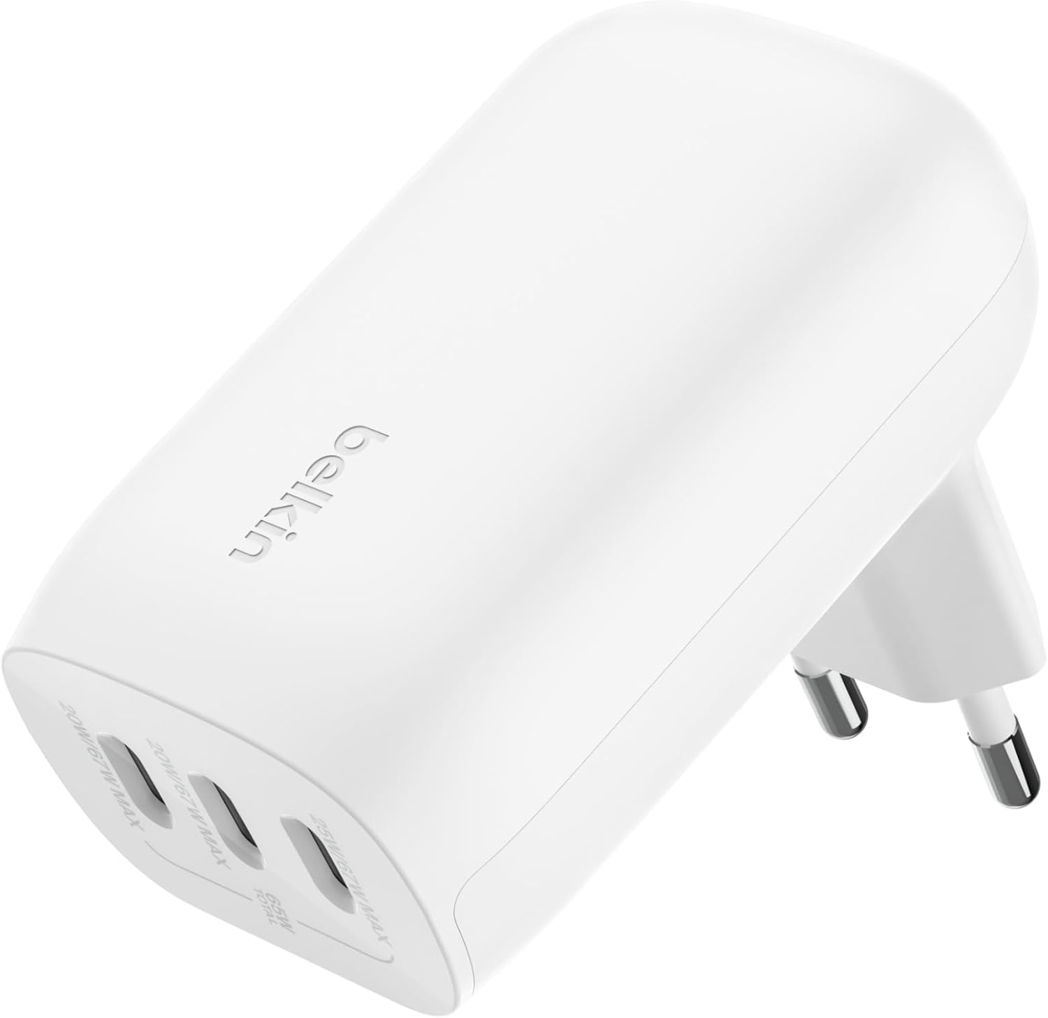 Belkin Fast Wall Charger, 67Watts, Triple USB-C Ports, White