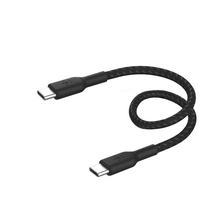 Belkin Boost Charge USB-C to USB-C Braided Cable, 0.15M, Black