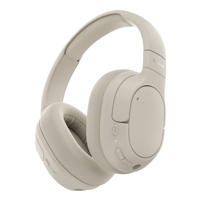 Belkin Sound Isolate Noise Cancelling Headphone, Sand