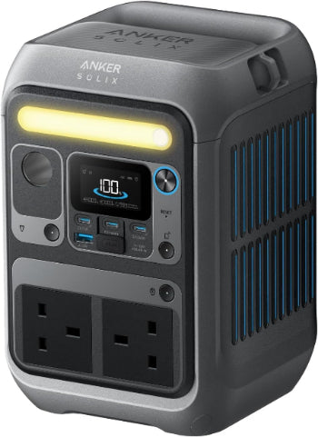 Anker Solix C300 Portable Power Station, Dark Grey