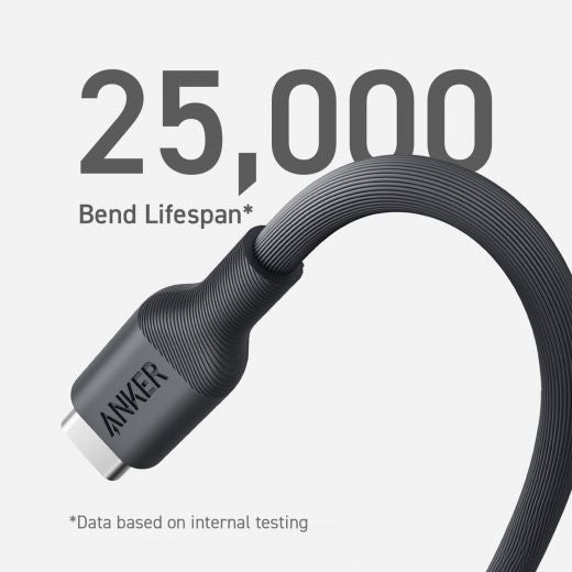 A80F1H11/Anker 544 USB-C to USB-C Cable (Bio-Based 3ft)Black-194644103576 Cable / Black / C to USB-C Cable (Bio-Based 3ft)