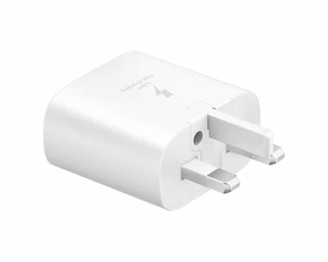 EP-TA800NWEGGB / Samsung 25W PD USB-C Adapter 3 Pin , White-  8806090973321 Plug / White / 25W PD USB-C Adapter 3 Pin , White