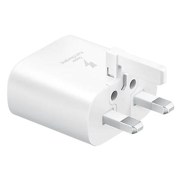 EP-TA800NWEGGB / Samsung 25W PD USB-C Adapter 3 Pin , White-  8806090973321 Plug / White / 25W PD USB-C Adapter 3 Pin , White