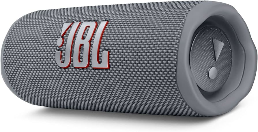 JBLFLIP6GREYAM / JBL Flip6 Waterproof Portable Bluetooth Speaker , Gray- 6925281993091 Speaker / Gray / Portable Bluetooth Speaker