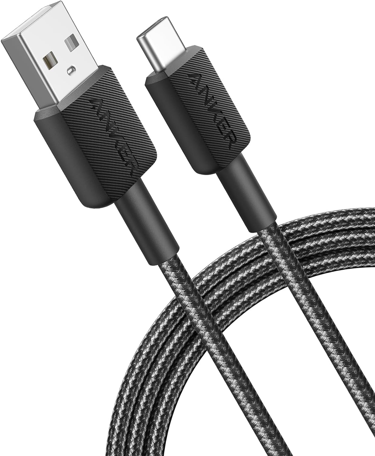 A81H6H21 / Anker 322 USB-A to USB-C Cable White (6ft Braided) -194644115777 Cable / White / A to USB-C Cable White (6ft Braided)