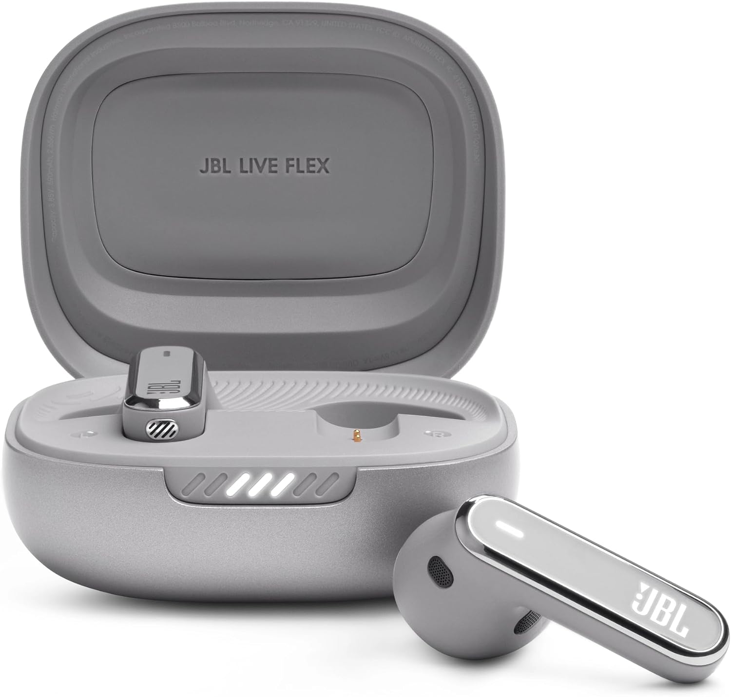 JBLLIVEFLEXSVR / JBL Live Flex True Wireless Noise Cancelling Earbuds Silver - 6925281960840