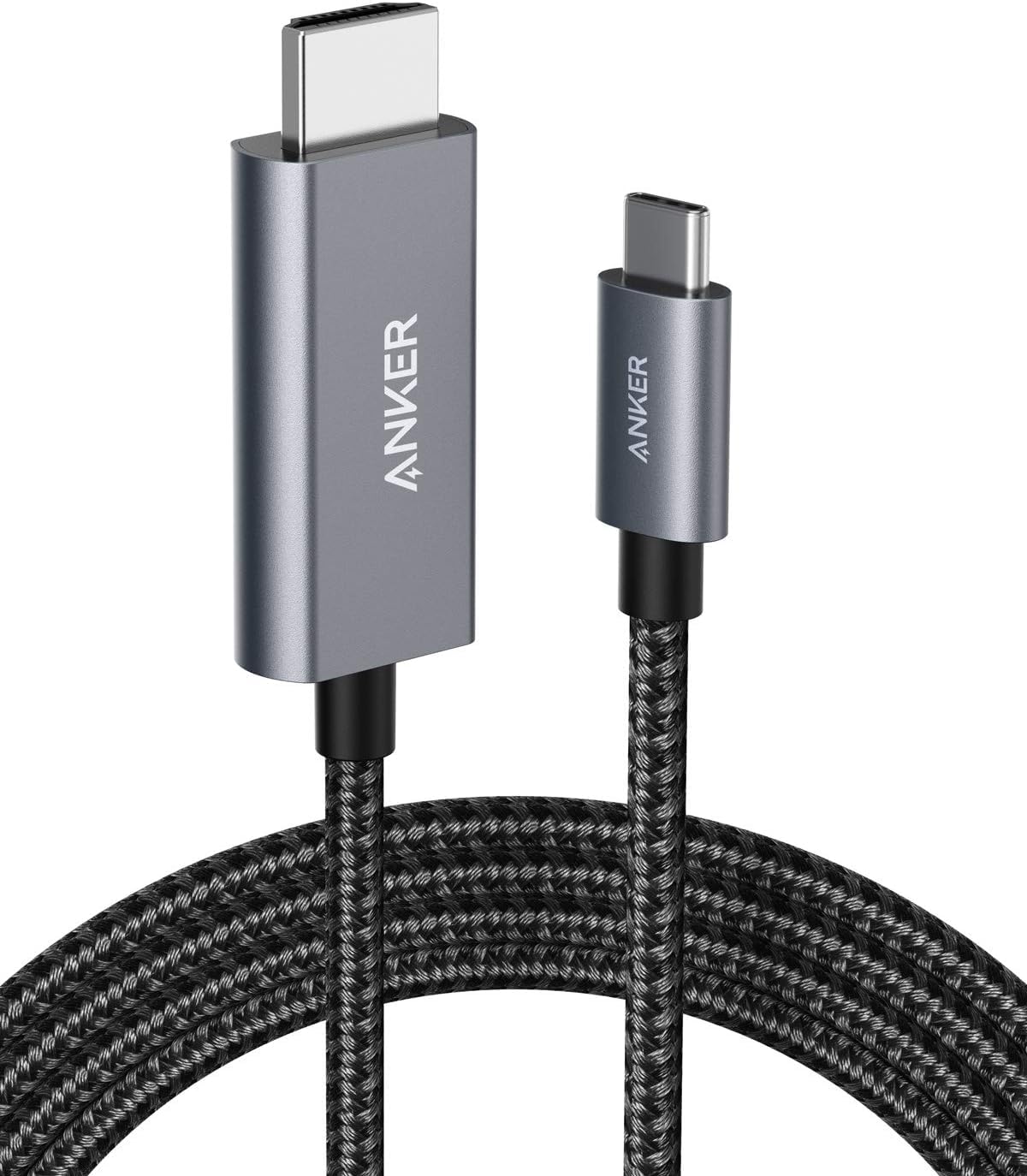 Anker Usb-C To Hdmi Nylon Cable 6Ft Black-194644113285