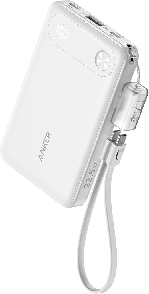 Anker Power Bank (10K, 22.5W) White