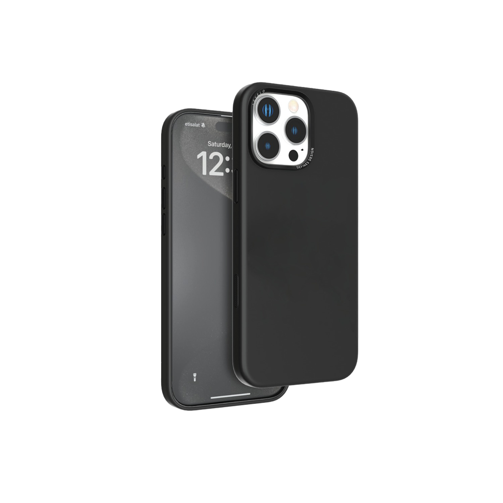 Levelo Clara Clear Case, iPhone 16, Black