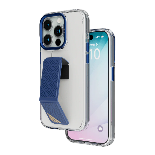 Levelo Morphix Clara Grip Case, iPhone 15ProMax, Blue