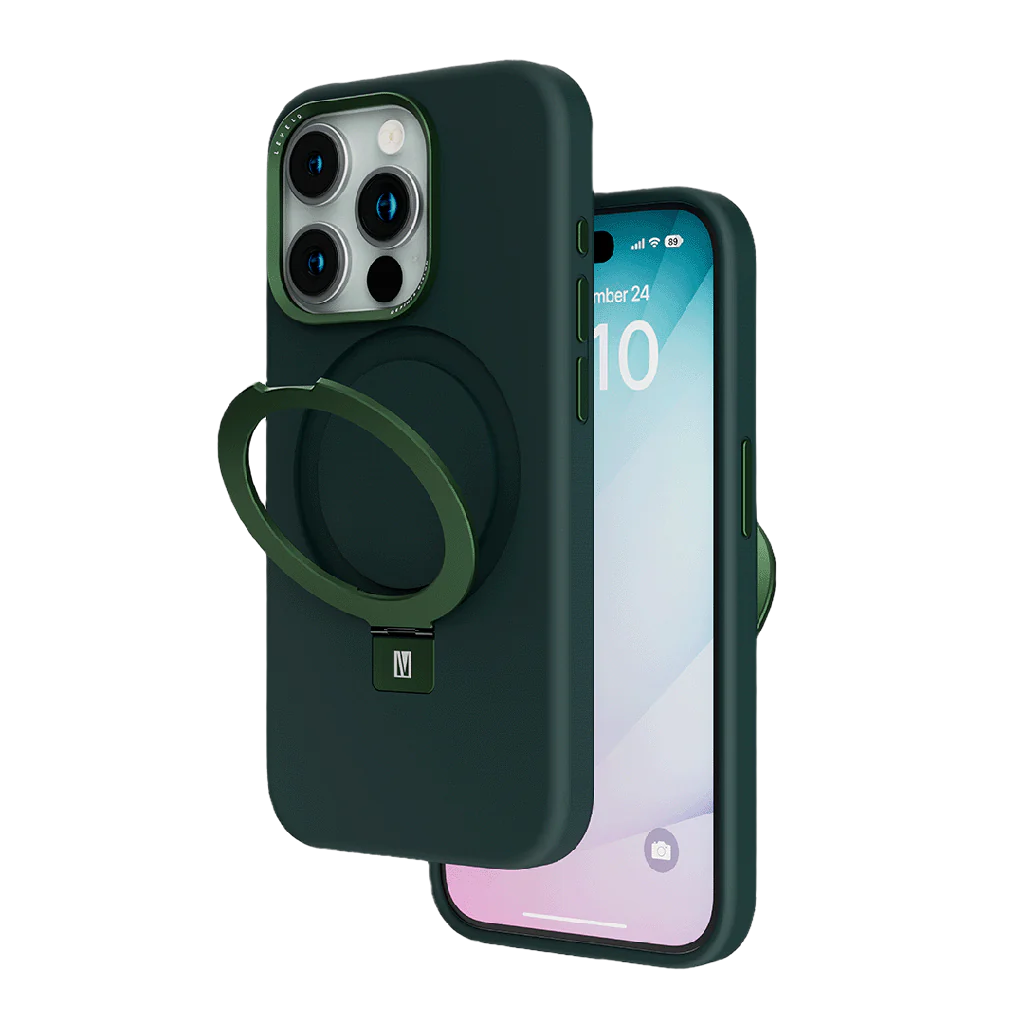 Levelo Iris Pro Liquid Silicone Case, iPhone 15Pro, Green