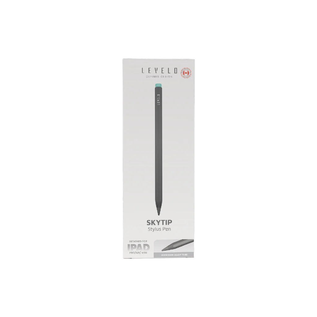 Levelo Pen with Retractable Plunge Design, iPad, Black & Blue