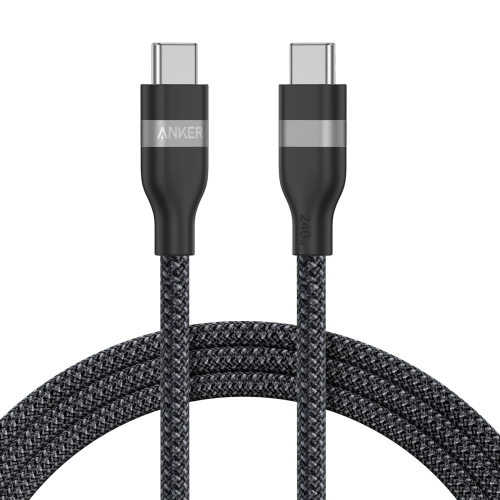 Anker Cable USB C To USB C, 3M, 240Watts, Upcycled Braided, Black