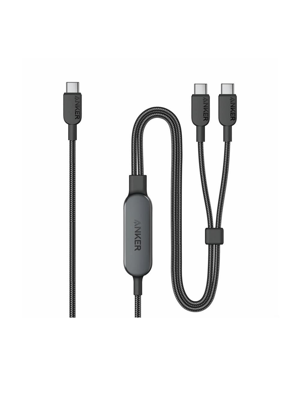 Anker Cable 2-in-1 USB C to USB C, 2M, 140Watts, Black