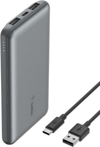 Belkin Power Bank with USB C 15W, 10000Mah, Space Gray