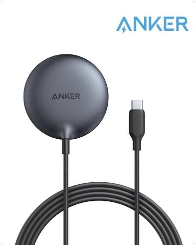 Anker MagGo Wireless Charger Pad, 15Watts, Grey