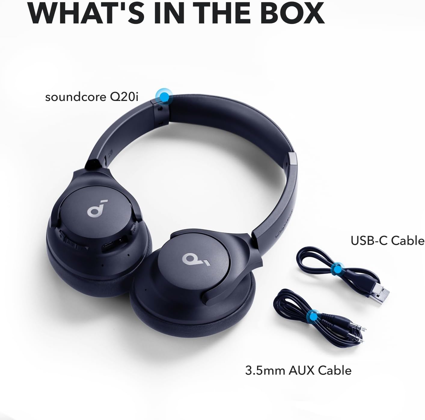 A3004H31/Anker soundcore Headphone Q20i Blue -194644136987 ANKER / Blue