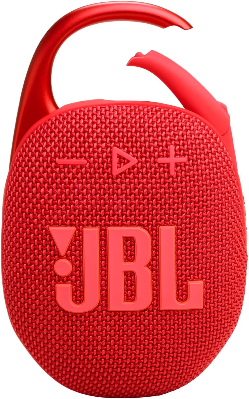 JBL Clip5 Portable Wireless Speaker, Red