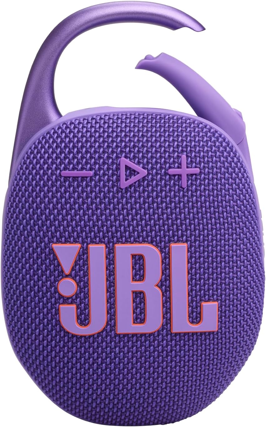 JBL Clip5 Portable Wireless Speaker, Purple