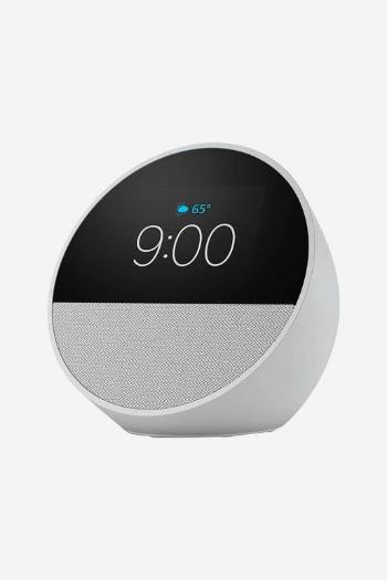 Amazon Echo Spot Smart Alarm Clock with Vibrant Sound, White