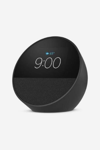 Amazon Echo Spot Smart Alarm Clock with Vibrant Sound, Black