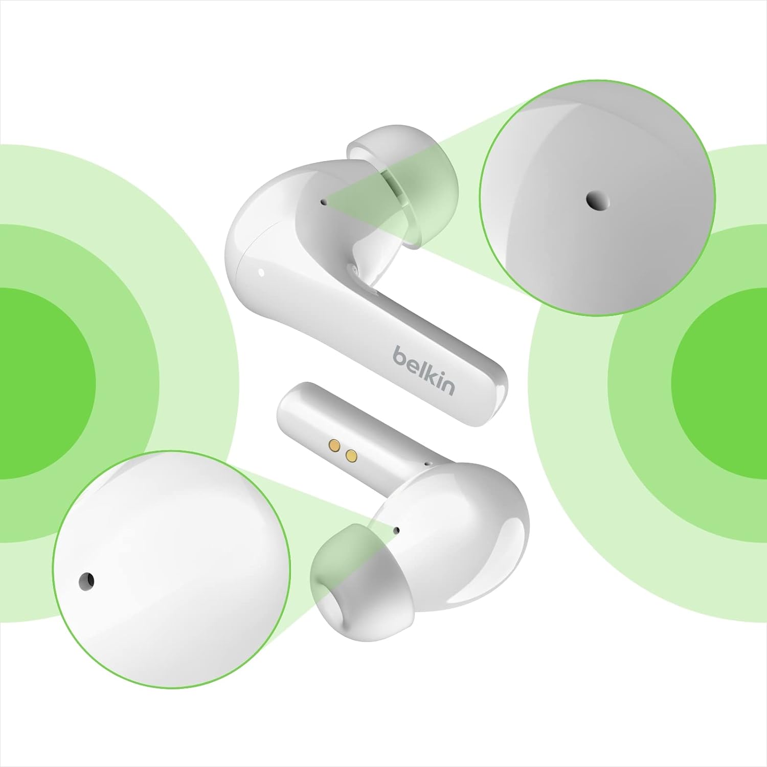 AUC006btWH/Belkin, SPEAKER,  SOUNDFORM FLOW ANC TWS , WHITE EarPods / WHITE / SPEAKER,  SOUNDFORM FLOW ANC TWS , WHITE