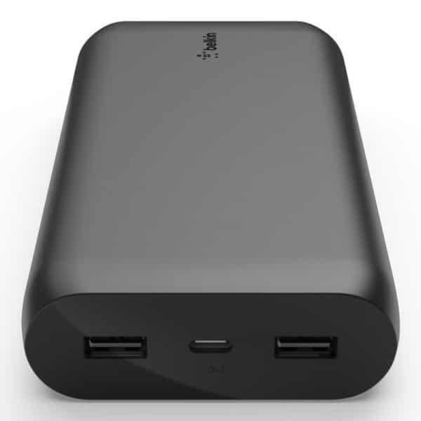 BPB003btBK/Belkin 20K Power Bank with Dual USB-A , USB-C IN, Black Power Bank / Black / 20K Power Bank with Dual USB-A , USB-C IN, Black