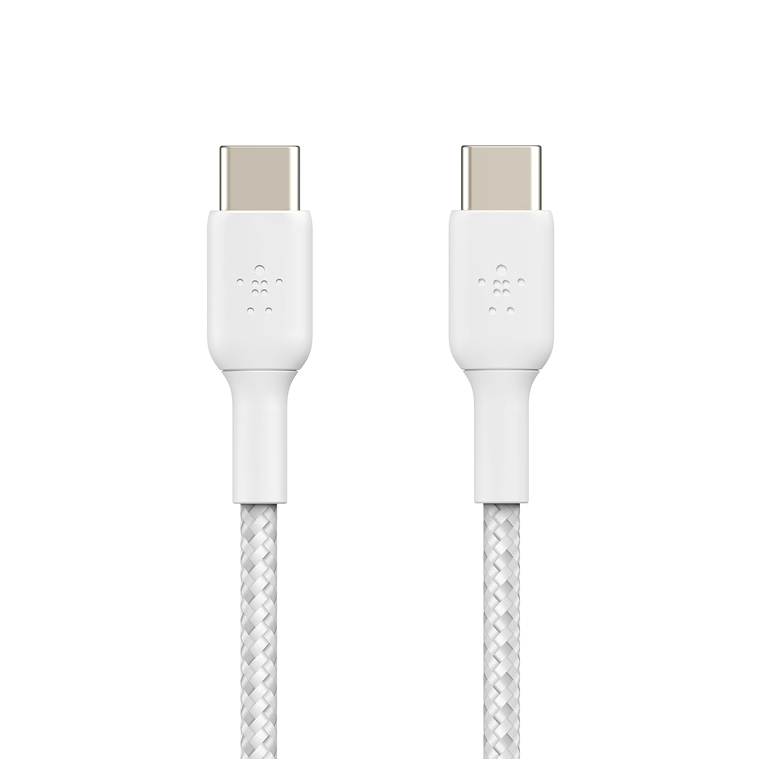 CAB004bt1MWH/Belkin BOOST CHARGE™ USB-C® to USB-C Cable_Braided, 1M, White Cable / White / CHARGE™ USB-C® to USB-C Cable_Braided, 1M, White