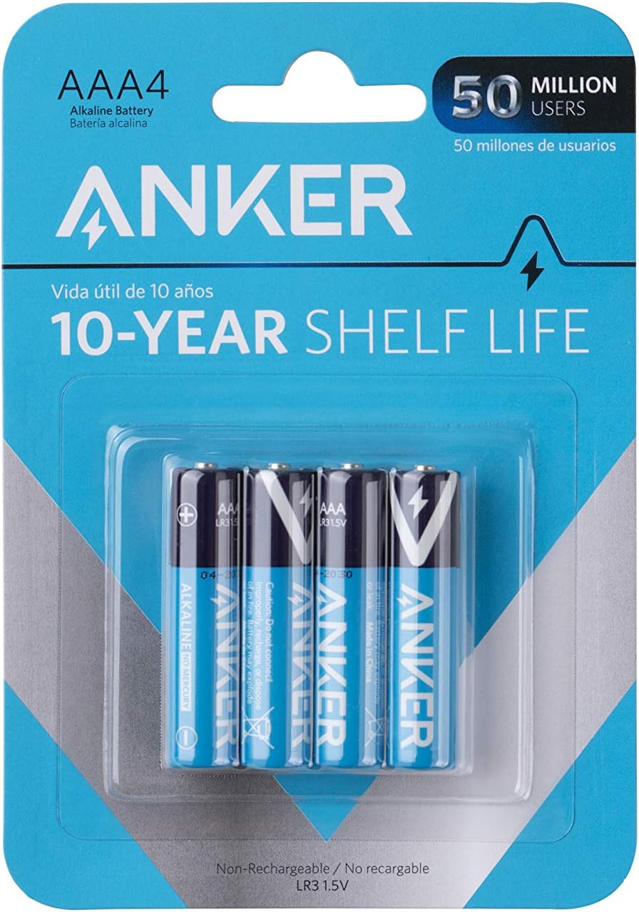 Anker Aaa Alkaline Batteries 4-Pack