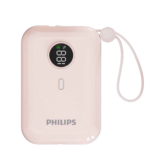 Philips portable device with digital display on a white background
