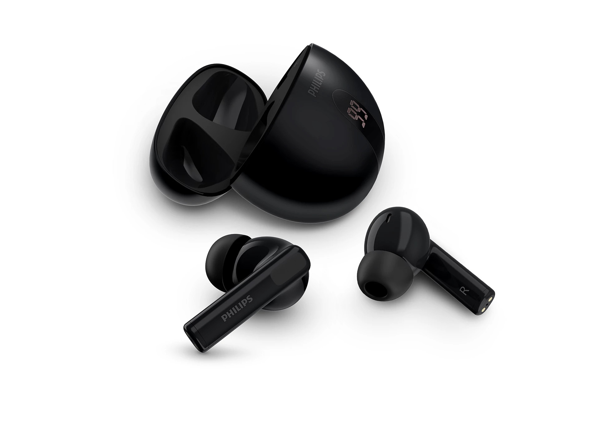 Philips Earphone TWS Hybrid ANC, App Control, Series 3000, Black