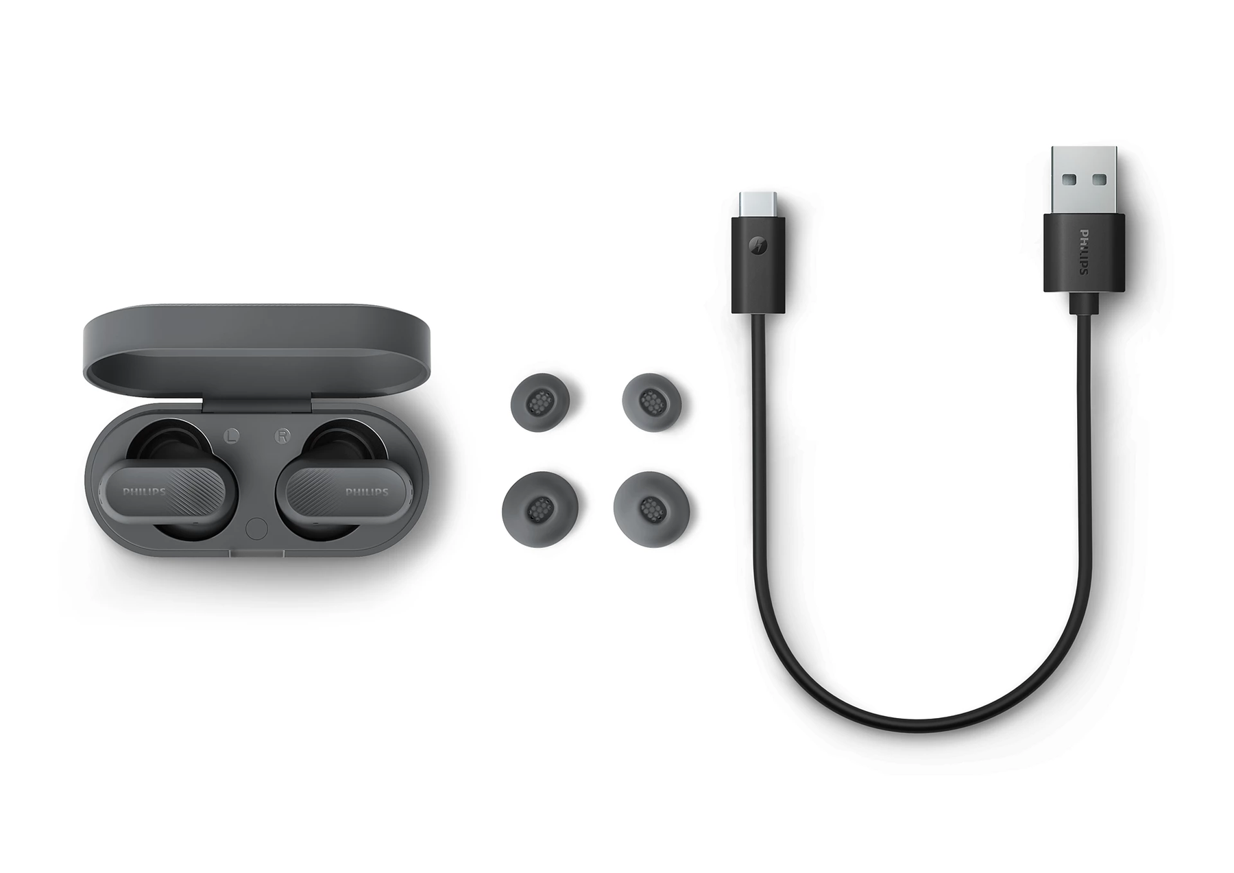 97 Philips Earphone TWS Series 3000 Hybrid ANC Buds Gray 4895229152816 97 Philips Earphone TWS Series 3000 Hybrid ANC Buds Gray 4895229152816